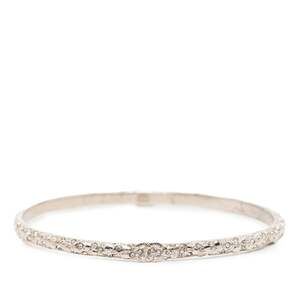 CHANEL Silver Logo Bracelet